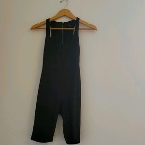 Fashion Nova fitted black romper